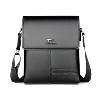 Whatna 牛革 フラップ ショルダーバッグ メンズ 3室仕切 盗難防止 ipad 10.5 収納可 縦型 メンズ ビジネスかばん斜めがけ 小さめメッセンジャーバッグ 斜め掛け通学通勤バッグ 肩掛けバッグ 紳士用 男性用 hs-1602