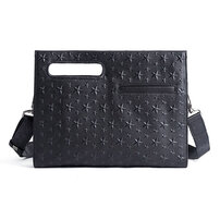 Whatna 2way 天然 牛革 セカンド バッグ メンズ レディース バッグ [クラッチ ショルダー 肩掛け 結婚式 バッグ] 厚手 本 革 A4 大きめ 手持ちバッグ ビジネス フォーマル 冠婚葬祭 バッグ 紳士用 男性用 黒 ブラウン（LW31165）