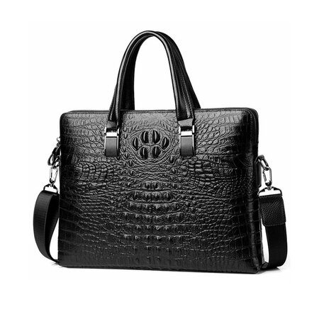 Whatna 牛革 ビジネス バッグメンズ 2way ショルダー 手提げ 本革 2室  