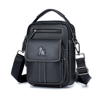 Whatna 天然 牛革 ショルダーバッグ メンズ 2way 斜め掛け 手提げバッグ セカンドバッグ ショルダーベルト付属 Ipadmini収納可 縦型 小さめ メッセンジャーバッグ 通学 通勤 肩掛け バッグ 自転車かばん プレゼント男性