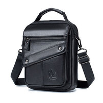 Whatna ショルダーバッグ メンズ ポシェットポお財布 2way 斜め掛け ポーチ 手提げバッグ セカンドバッグ 4枚カード Ipad Mini収納可 型 通学 通勤 肩掛けミニ バッグ 自転車かばん プレゼント男性