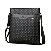 Whatna 天然 牛革ショルダーバッグ メンズ メッセンジャーバッグ厚手 本 革 レザー 縦型 小さめビジネスバッグ ipad 10.5収納可 革 通勤 通学 斜めがけバッグ オシャレ な シンプル な 軽量 実用 自転車 かばん男性用（2048）