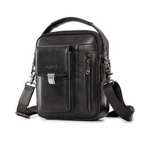 Whatna 天然 牛革 ショルダーバッグ メンズ ポシェットポお財布 2way 斜め掛け ポーチ 手提げバッグ セカンドバッグ 4枚カード Ipad Mini収納可 型 通学 通勤 肩掛けミニ バッグ 自転車かばん プレゼント男性 7521