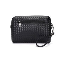 Whatna 2way 本革 ミニセカンド バッグ メンズ いニショルダーバッグ ポシェット小さ ハンドストラップ ショルダーベルト付属 カード6枚収納 結婚式 バッグ ビジネス フォーマル 冠婚葬祭 バッグ紳士用 男性用 黒