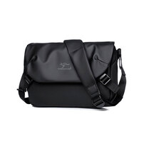 Whatna ショルダーバッグ メンズ 2way 斜め掛け 胸バッグ メッセンジャーバッ 2本入ペンホルダー付 Ipad 10.5収納可 横型 小さめグ 通学 通勤 肩掛けバッグ 結婚式 冠婚葬祭 バッグ 自転車かばん 026