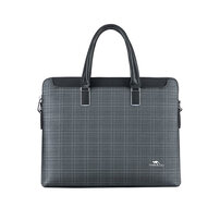 Whatna 革 ビジネス バッグメンズ 2way ショルダー 手提げバッグ 2室仕切 機能美 大容量 ブリーフケース 14インチPC対応 旅行 出張 通勤 通学 就活 面接 バッグ かばん 男性用 A6616