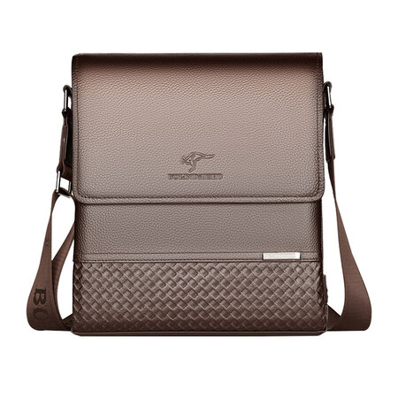 Whatna 革 フラップ ショルダーバッグ メンズ 3室仕切 盗難防止 ipad