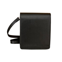 Whatna 革 ミニ ショルダーバッグ メンズ ポシェット斜め掛け ポーチ 手提げバッグ セカンドバッグ 3枚カード Ipad Mini収納 可厚手 レザー 横型 通学 通勤 肩掛けミニ バッグ 自転車かばん プレゼント男性 黒 CP033