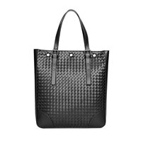 Whatna 手作り編み込み 革 ビジネスバッグ メンズ 手提げバッグ 厚手 レザー 本 革 A4 14インチpc収納可大容量 旅行 出張用 通勤 通学 就活 面接 バッグ かばん 男性用 YX&8301-2