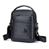 Whatna 天然 牛革 ショルダーバッグ メンズ 2way 斜め掛け 手提げバッグ セカンドバッグ Ipad9.7収納可 縦型 小さめ メッセンジャーバッグ 通学 通勤 肩掛け バッグ 自転車かばん プレゼント男性 91328