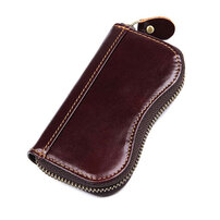 Whatna 天然 牛革 6連 キーケース メンズ 本革 小銭入れ付き カード入れ 札入れ プレゼント8128