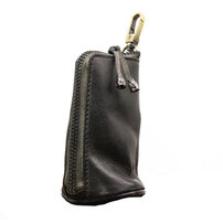 Whatna革 小銭入れ コインケース メンズ レディース カラビナ付き 財布