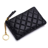 Whatna 羊革 小銭入れ コインケース レディース 本革薄い財布 短財布 ミニ財布 カード入れ 札入れCL-1830