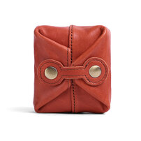 Whatna 天然 厚 手 牛革 小銭入れ コインケース メンズ レディースミニジュエリーボック イヤホン収納ケース 本 革 防 水 お家はもちろん、旅行、出張持ち運び便利なK088