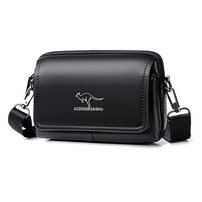 Whatna PU革 ウェストポーチ メンズ 小さい ベルトポーチ ミニショルダーバッグ ショルダーベルト付