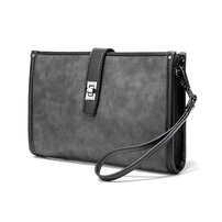 Whatna 2way 革 セカンドバッグ メンズ バッグ クラッチ バッグ 本革 厚手 レザー B5 IPAD9.7収納可 手持ちバッグ 結婚式 バッグ フォーマル ビジネス 冠婚葬祭 バッグ 男性用 紳士用6068