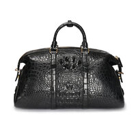 Whatna ワニ革 ビジネス バッグメンズ手提げ バッグ クロコダイル革 本革ブリーフケース 15.6インチPC対応 旅行 出張 通勤 通学 就活 面接 バッグ かばん 男性用 3087