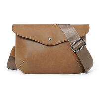 Whatna 2wayニショルダーバッグ メンズ セカンド バッグ革 小 横型 ハンドストラップ ショルダーベルト付属 クラッチ 肩掛け 結婚式 バッグ ビジネス フォーマル 冠婚葬祭 バッグ 紳士用 男性用 ブラウン 21045+7