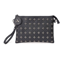 Whatna 2way 革セカンド バッグ メンズ ショルダー クラッチ 肩掛け 結婚式 バッグ ファイルバッグ B5 ipad 10.5収納収納可 手持ちバッグ ビジネス カジュアル フォーマル 冠婚葬祭 紳士用 男性用 黒（YH3236）