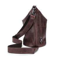 Whatna 天然 牛革 斜めがけ ボディバッグ ワンショルダー 本革 厚手 レザーMB146