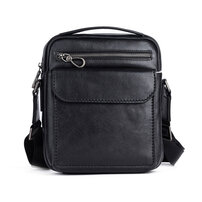 Whatna アンティーク風合い鞣し天 然 牛革ショルダーバッグ メンズ 2way 斜め掛け 手提げバッグ ポシェットポ 小さめ メッセンジャーバッグ 通学 通勤バッグ 肩掛けバッグ 自転車かばん プレゼント男性 ブラウン 13583