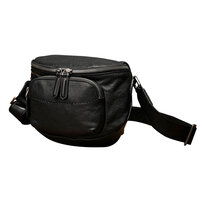 Whatna アンティーク風合い鞣し天 然 牛革ミニショルダーバッグ メンズ ワンショルダー 斜め掛けバッグ小さめ ショルダーミニポーチ 縦型 本革 通勤 通学 斜めがけバッグ 自転車 かばん男性用 黒ブラウン13700