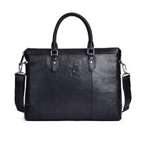 Whatna アンティーク風合い鞣し天 然 牛革 ビジネス バッグメンズ 2way ショルダー 手提げバッグブリーフケース 15.6インチPC対応 ショルダーストラップ付 旅行 出張 通勤 通学 就活 面接 バッグ かばん 男性用 13717