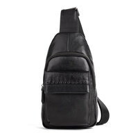 Whatnaアンティーク風合い鞣し天 然牛 革 斜めがけ ボディバッグ ワンショルダー メンズ 本革 厚手 レザー12001