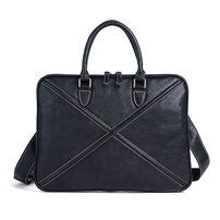 Whatnaアンティーク風合い鞣し天 然 牛革 ビジネスバッグメンズ 2way ショルダー 手提げバッグブリーフケースダブルファスナー 2室仕切 15インチPC対応 旅行 出張 通勤 通学 就活 面接 バッグ かばん 男性用13666