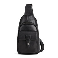 Whatnaアンティーク風合い鞣し天 然牛 革 斜めがけ ボディバッグ ワンショルダー メンズ 本革 厚手 レザー12002