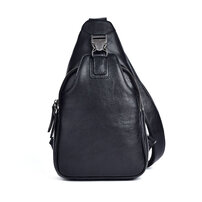 Whatna アンティーク風合い鞣し天 然牛 革 斜めがけ ボディバッグ ワンショルダー メンズ 本革 厚手 レザー13547