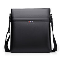 Whatna 天然 牛革 ショルダーバッグ メンズ メッセンジャーバッグ小さめ ビジネスバッグ ipad10.5収納可縦型 本革 通勤 通学 斜めがけバッグ オシャレ な シンプル な 軽量 実用 自転車 かばん男性用 ブラウン 黒909