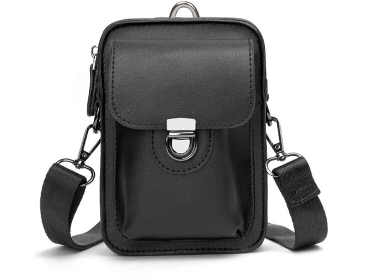 Whatna 革ミニショルダーバッグ メンズ ポシェット4way斜め掛け ミニ