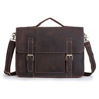 Whatna 天然 牛革 ビジネス バッグメンズ 手提げバッグ ブリーフケース 大容量 14インチPC対応 旅行 出張 通勤 通学 就活 面接 バッグ かばん 男性用 xy1021