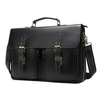 Whatna 天然 牛革 ビジネス バッグメンズ 手提げバッグ ブリーフケース15インチPC対応 旅行 出張 通勤 通学 就活 面接 バッグ かばん 男性用 9033