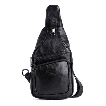 Whatna アンティーク風合い鞣し天 然牛 革 斜めがけ ボディバッグ ワン