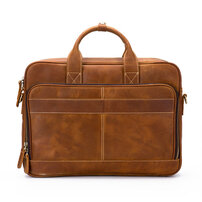 Whatna 牛革ビジネス バッグメンズ 手提げバッグ ショルダーバッグ 4枚カード収納2本入ペンホルダー付 ブリーフケース 15.6インチPC対応 旅行 出張 通勤 通学 就活 面接 バッグ かばん 男性用 9279