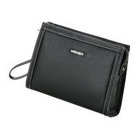 Whatna 2way 天然 牛革 セカンドバッグ メンズ バッグ クラッチ バッグ 本革 厚手 レザー B5カード6 枚収納可 小銭入れ 札入れ手持ちバッグ 結婚式 バッグ フォーマル ビジネス 冠婚葬祭 バッグ 男性用 紳士用 黒 W208