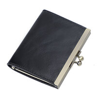 Whatna 天然 厚手 牛革 カード入れ 小銭入れ コインケース レディースメンズ 札入れ カードケースミニ財布 軽い短い 薄いコンパクト財布 短財布 カード10枚収納 本 革 お家はもちろん、旅行、出張持ち運び便利な Q055