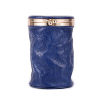 Whatna 天然 厚手 牛革 小銭入れ コインケース レディース 札入れ カード入れ 化粧ポーチ 口紅ケースミラー付き 折り畳み可 イヤホン収納ケース 口紅入れ ミニ化粧ポーチ 小物入れ本 革 防 水 お家はもちろん、旅行、出張持ち運び便利な CL-8296