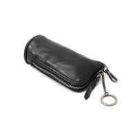 Whatna 鞣し革 牛革 小銭入れ コインケース メンズ レディース カード入れ スマートキー カラビナ付 キーリング付 手のひらサイズ 本革 BR5185