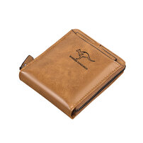 Whatna 革 ミニセカンドバッグ メンズ ポーチ 短財布 カード入れ 小銭入れ 札入れ RFID スキミング防止6枚カード収納手のひらサイズ 小さめ クラッチバッグ 手持ちバッグ 男性用 0177B