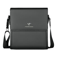 Whatna 革 フラップ ショルダーバッグ メンズ 3室仕切 盗難防止 ipad 10.5 収納可 縦型 メンズ ビジネスかばん斜めがけ 小さめメッセンジャーバッグ 斜め掛け通学通勤バッグ 肩掛けバッグ 紳士用 男性用8819#