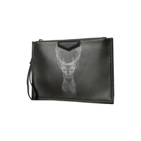 Whatna 革 セカンド バッグ メンズ 3way クラッチ ショルダー 肩掛け バッグ 手持ちバッグ 大さい A4ショルダーベルト付 ハンドストラップ付 結婚式 バッグ ビジネス フォーマル 冠婚葬祭 バッグ 紳士用 男性用 8676