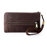 Whatna 天然 牛革 ミニセカンド バッグ メンズ ハンドストラップ付 ミニバッグ キーケース 6連 財布 小銭入れ お札入れ カード入れ 厚手 レザー 本 革 ミニクラッチ 手持ちバッグ