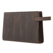 Whatna 2way 厚手 天 然 牛革 セカンドバッグ メンズ クラッチ バッグ 手持ちバッグ 本 革B5 Ipad mini 収納可 ペン挿しx2 ビジネス カジュアル フォーマル 冠婚葬祭 結婚式 二次会 披露宴バッグ 紳士用 男性