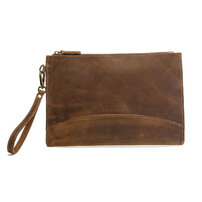 Whatna 2way 天然 牛革 セカンドバッグ メンズ クラッチ バッグ 小き 手持ちバッグ 手提ちバッグ 厚 本 革 B5 9.7ipad収納可 結婚式 披露宴 バッグ カジュアル フォーマル ビジネス 冠婚葬祭 バッグ 男性用 紳士用 ブラウン6022