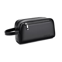 Whatna 革 2way ミニセカンド バッグ メンズ 手提げバッグ クラッチ バッグ小さ カード4 枚収納可 小銭入れ 札入れ ボックス型 手持ちバッグ ハンドバッグ フォーマル 冠婚葬祭 結婚式 バッグ紳士用 男性用 黑 7206