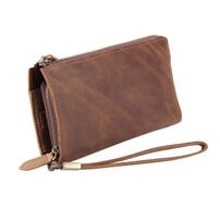 Whatna 2way 天然 牛革ミニセカンド バッグ メンズ バッグ 手持ちバッグ カード入れ 小銭入れ 札入れ カード 20枚収納 本 革 2室仕切 ビジネス カジュアル フォーマル 冠婚葬祭 結婚式 二次会 披露宴バッグ