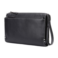 Whatna 2way 天然 牛革 セカンドバッグ メンズ クラッチ バッグ 手持ちバッグカード入れ 小銭入れ 札入れカード 3枚収納 ペンホルダー付き 本 革 ビジネス カジュアル フォーマル 冠婚葬祭 結婚式 二次会 披露宴バッグ